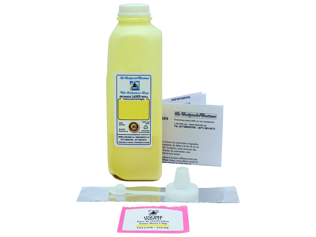 1 YELLOW Laser Toner Refill for HP CE262A (648A)