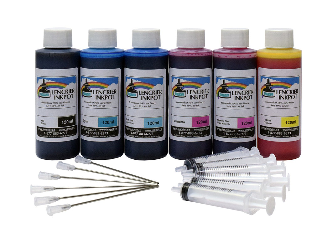 *FADE RESISTANT* 120ml Refill Kit for EPSON XP-8500, XP-8600