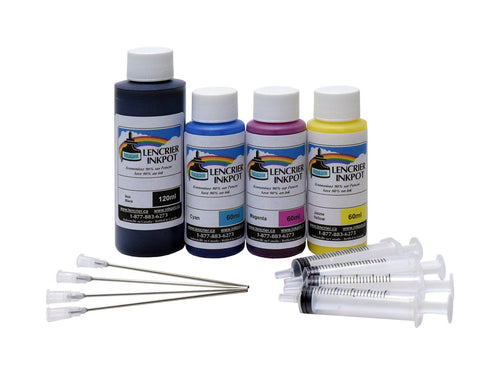 *FADE RESISTANT* Combo (120ml/60ml) Refill Kit for EPSON EcoTank Printers using 664 and 774 inks